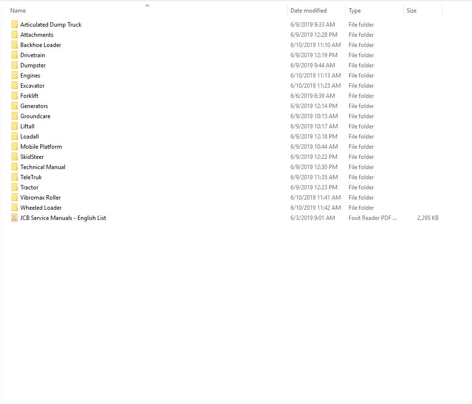 JCB Service Manual All New Models 102018 DVD1