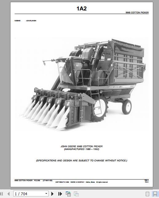 John Deere Agriculture Service Part Manuals Full DVD 2