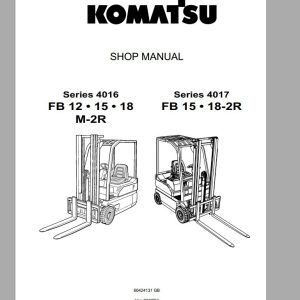Komatsu Forklift FB1215182022252830MHGH 1ROM Shop Manual 5