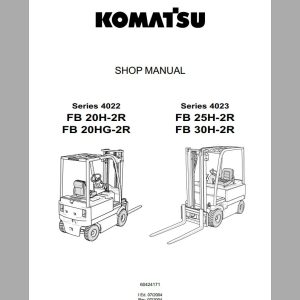 Komatsu Forklift FB2230H 3Rs4024 Shop Manual 1