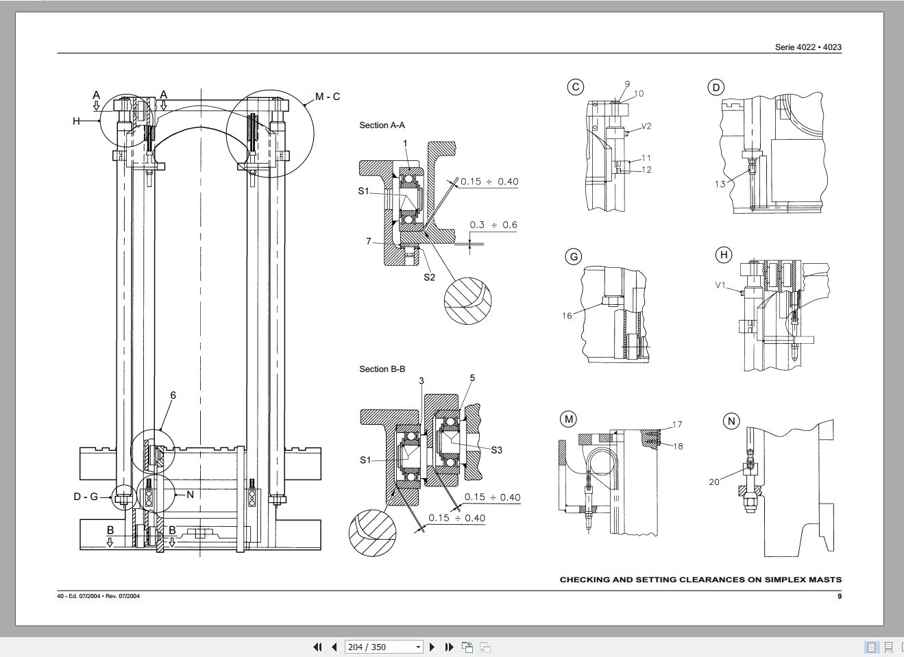 Komatsu Forklift FB2230H 3Rs4024 Shop Manual 3