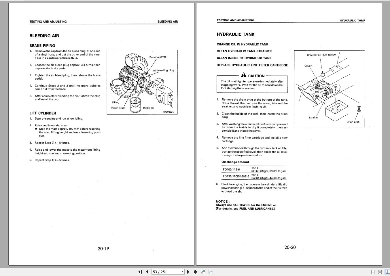 Komatsu Forklift FD100115FD135150E160E Shop ManualBEE06E1 02 3