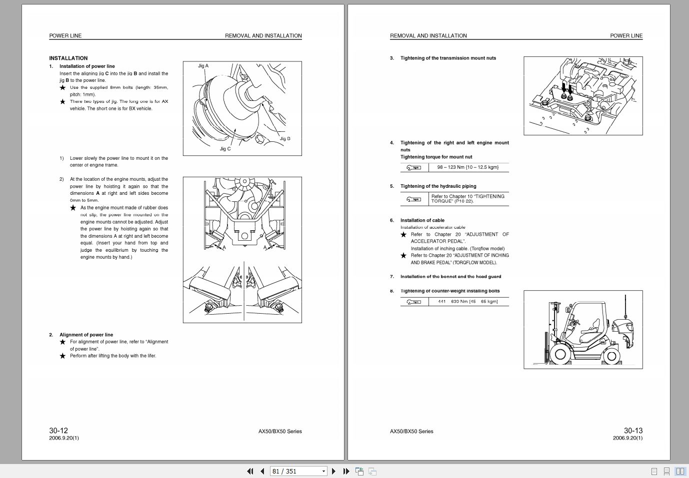 Komatsu Forklift FG101518FD35A Shop ManualBEB16E1 07 3