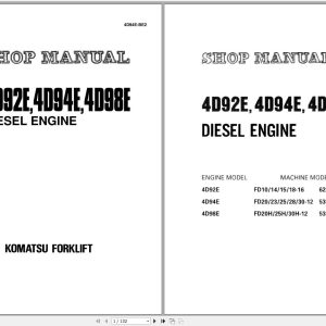 Komatsu Forklift Service Manual PDF DVD2