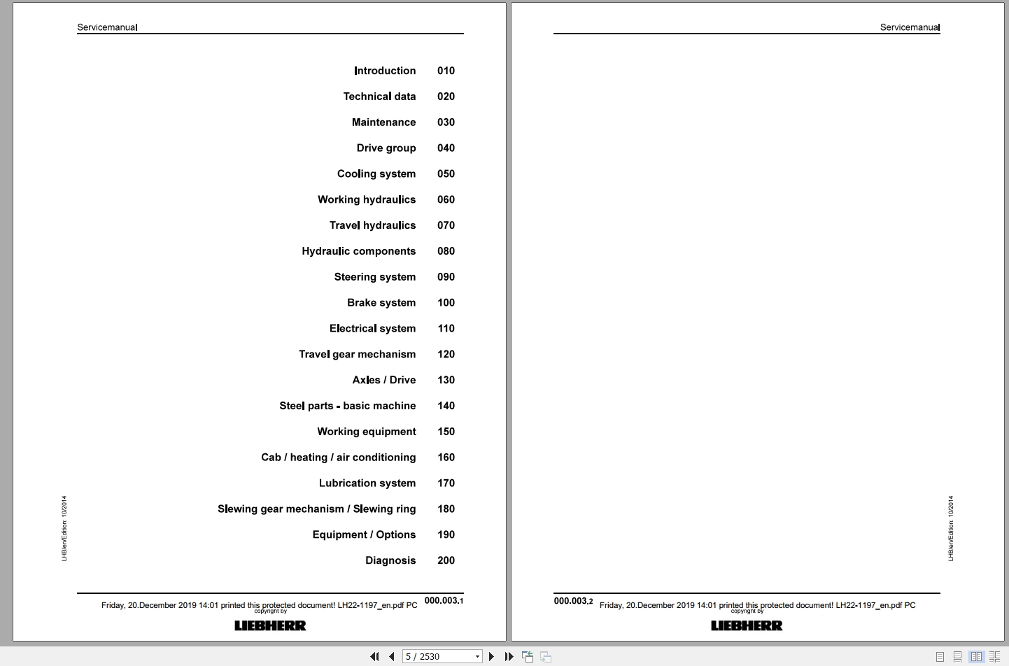 Libherr Hydraulic Excavator LH22 LH35 MCT Service ManualLH22 1197 2