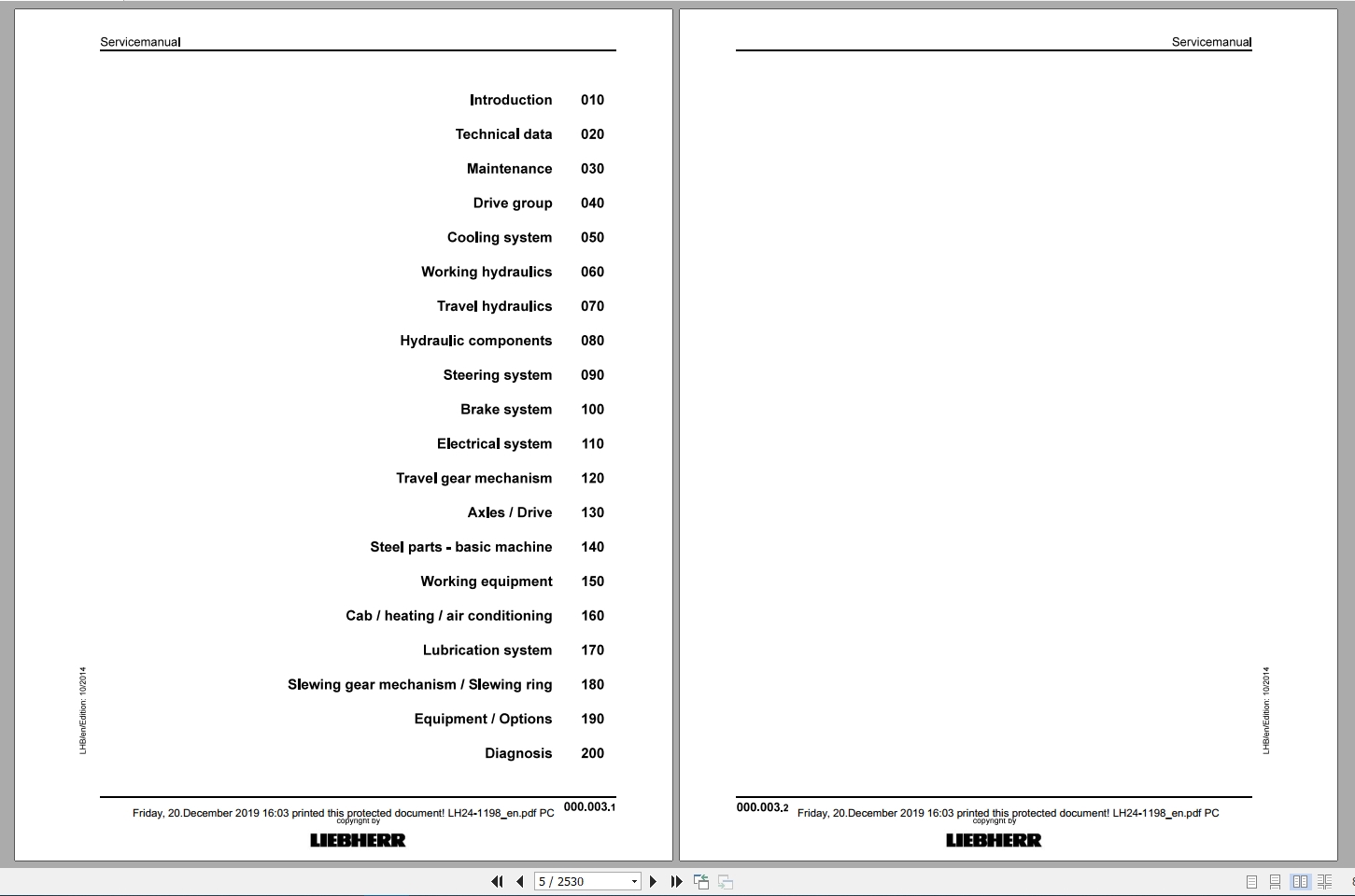 Libherr Hydraulic Excavator LH22 LH35 MCT Service ManualLH24 1198 2