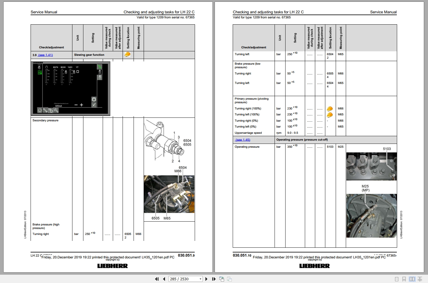 Libherr Hydraulic Excavator LH22 LH35 MCT Service ManualLH351201 2