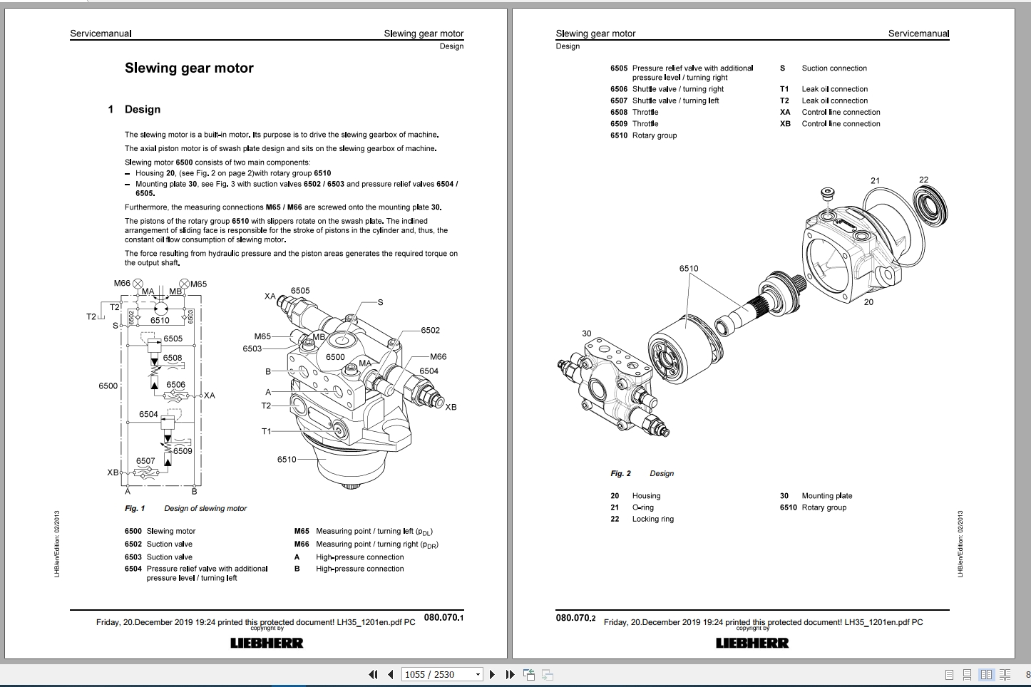 Libherr Hydraulic Excavator LH22 LH35 MCT Service ManualLH351201 3