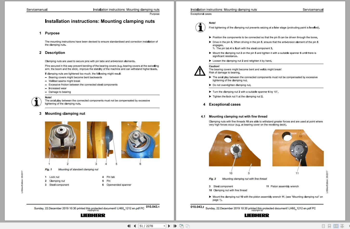 Libherr Hydraulic Excavator LH60M C Service ManualLH601212 2