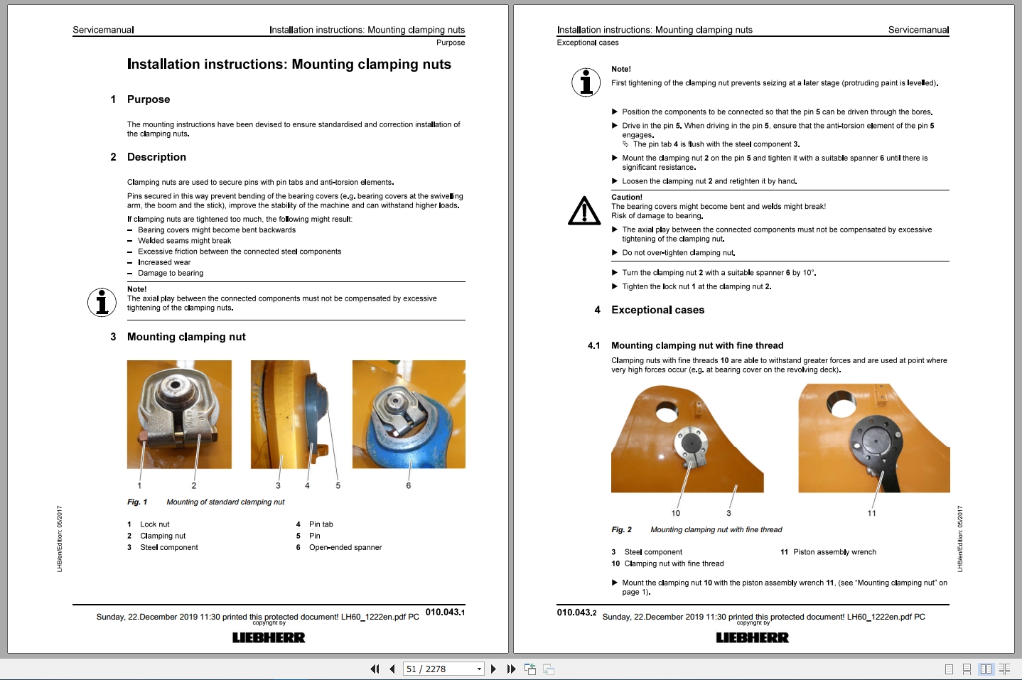 Libherr Hydraulic Excavator LH60M C Service ManualLH601222 2
