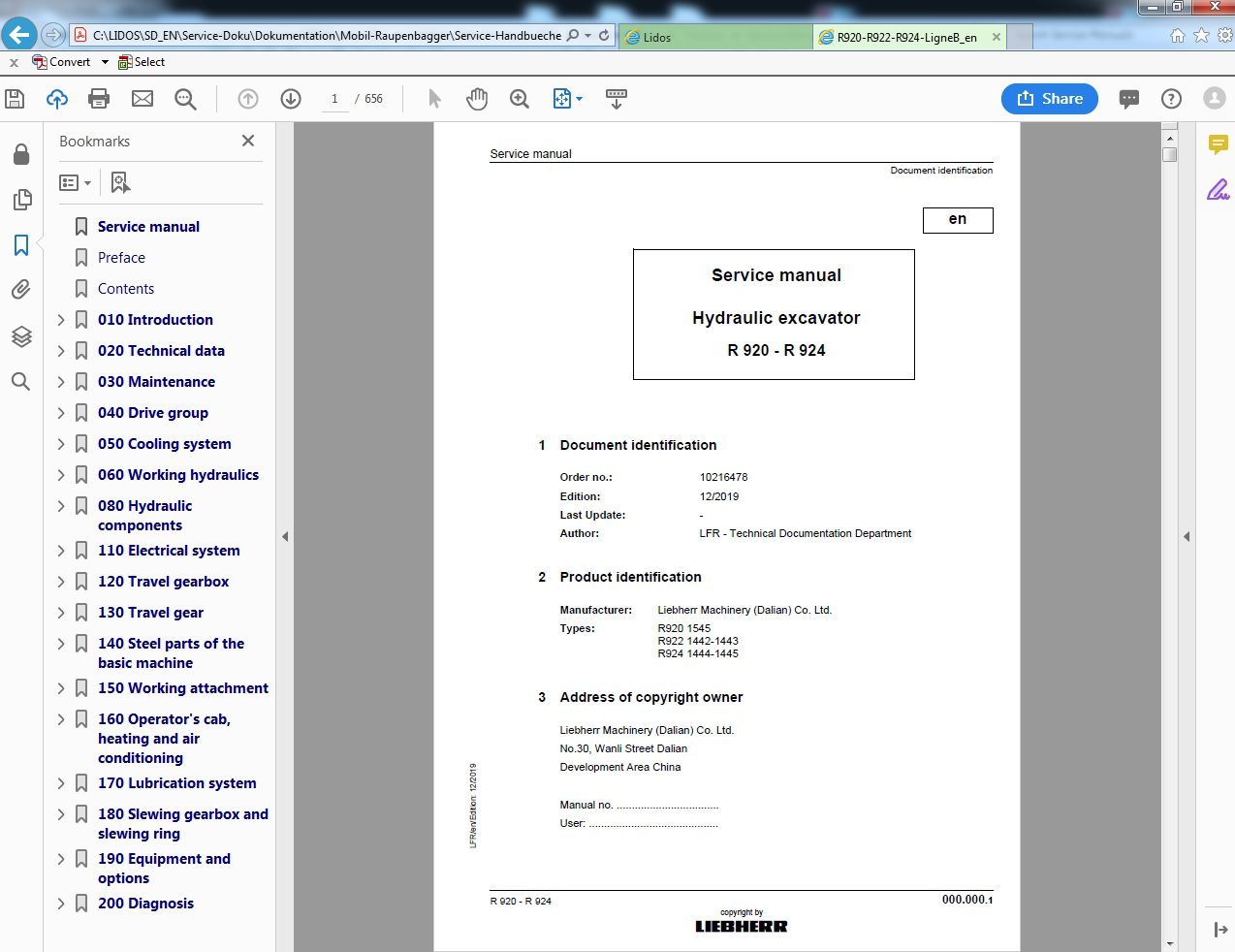 Liebherr Lidos Parts and Service Documentation Offline 022020 5