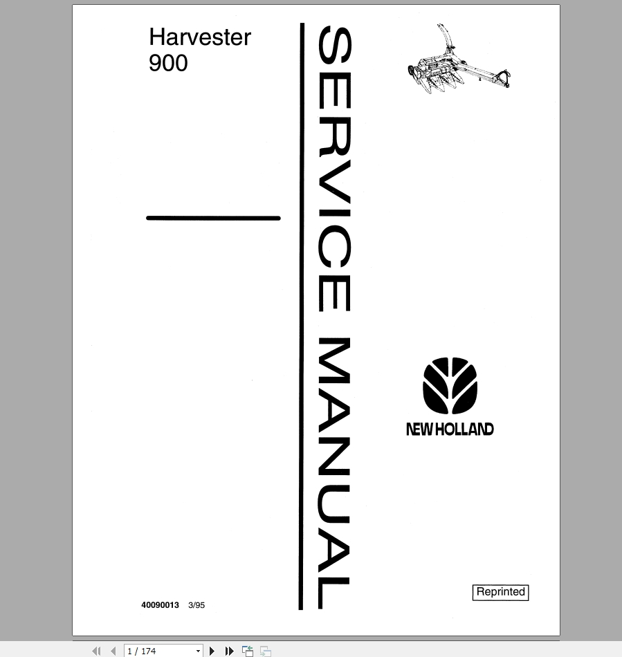 New Holland 900 Harvester Service Manual40090013 1
