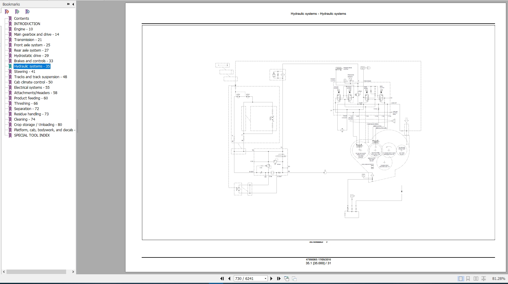 New Holland Combine CR1090 CX890 Tier 4B Service Manual47956065 3