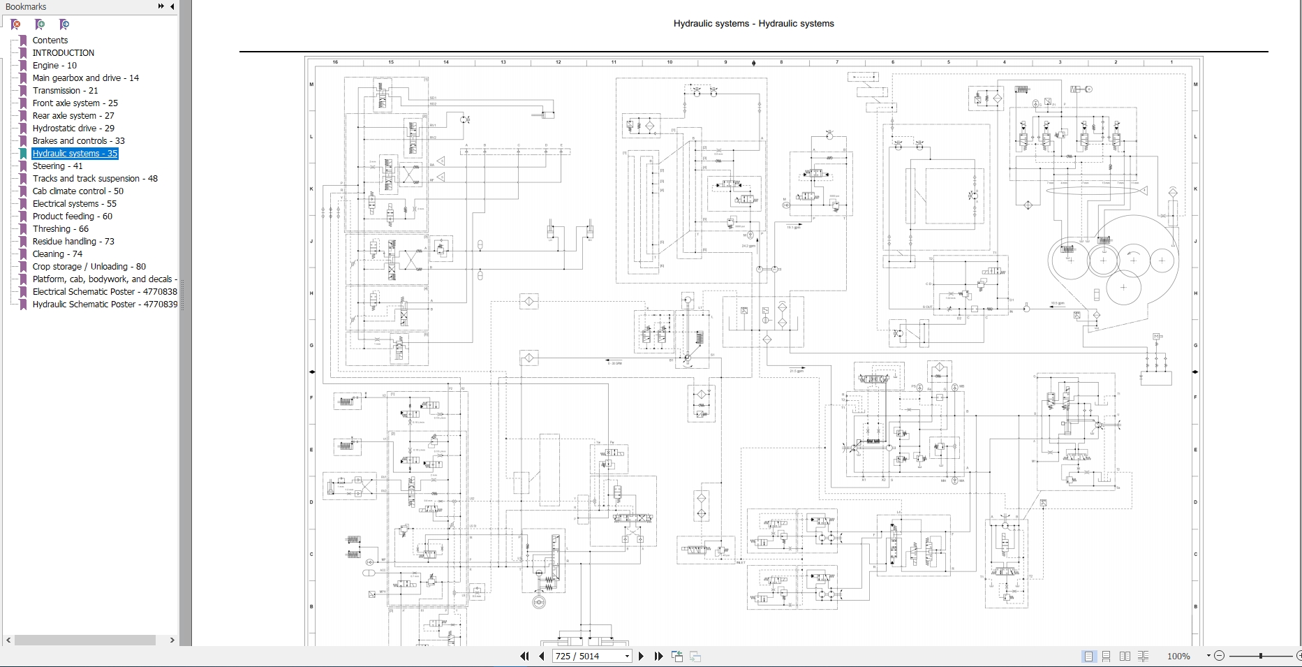 New Holland Combine CR6090 CR7090 CR8080 CR8090 CR9090 Tier 4A Service Manual47667943 3