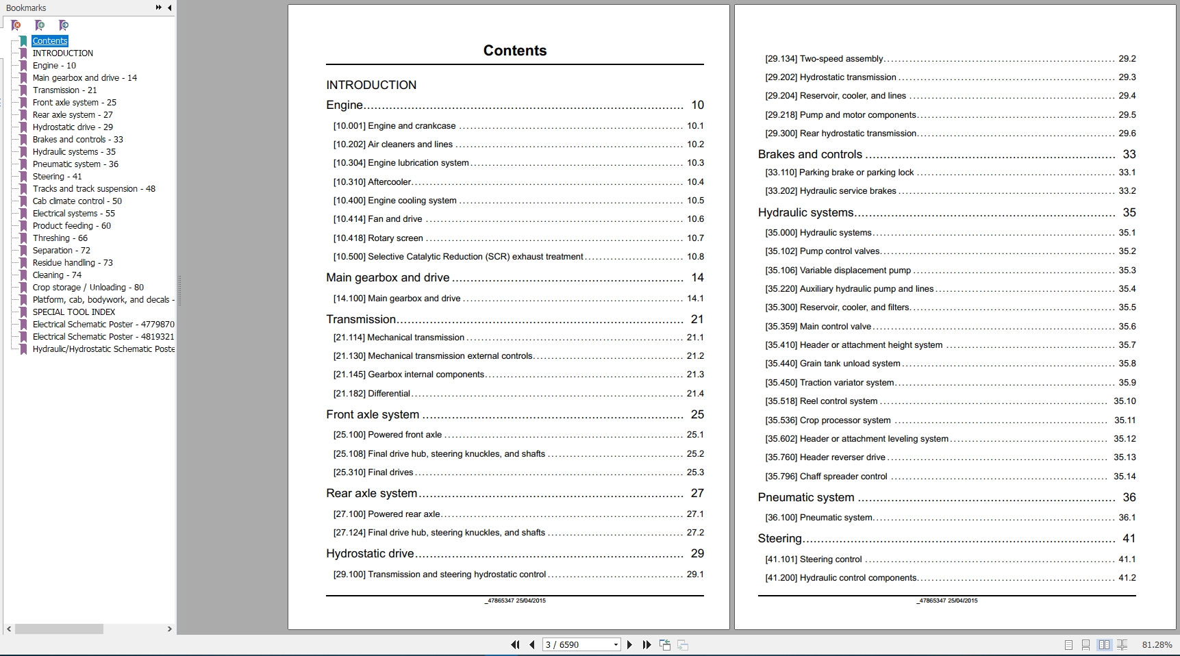 New Holland Combine CR68 CR69 Tier 4B Service Manual47865347 2