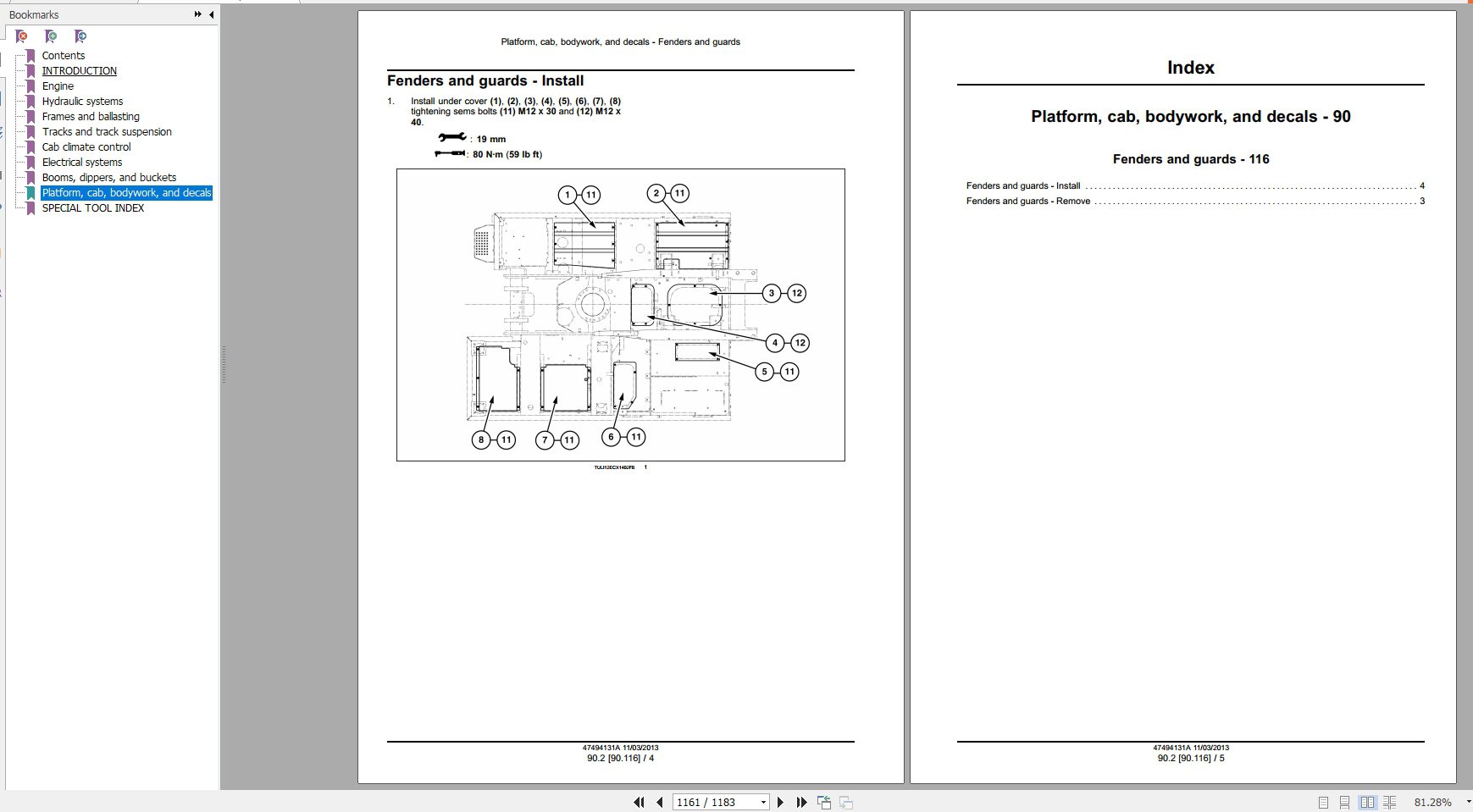 New Holland Crawler Excavator E175C Service Manual47494131A 4