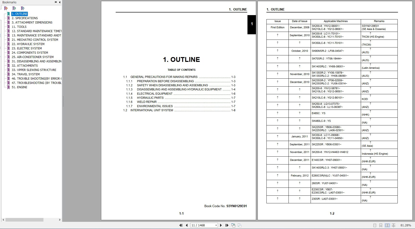 New Holland Crawler Excavator E260CSR Service Manual48090747 2