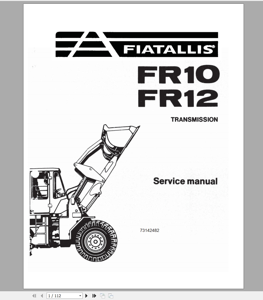 New Holland Fiat FR10 FR12 Transmission Service Manual73142482 1