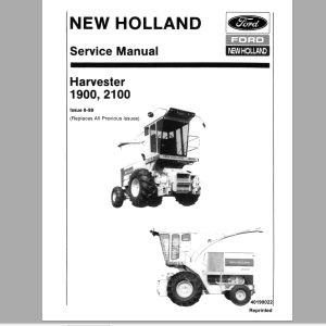 New Holland Ford 1900 2100 Harvester Service Manual40190022 1tgZ9E