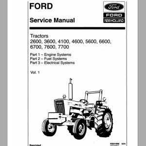 New Holland Ford 26007700 Service Data Book40231090 1