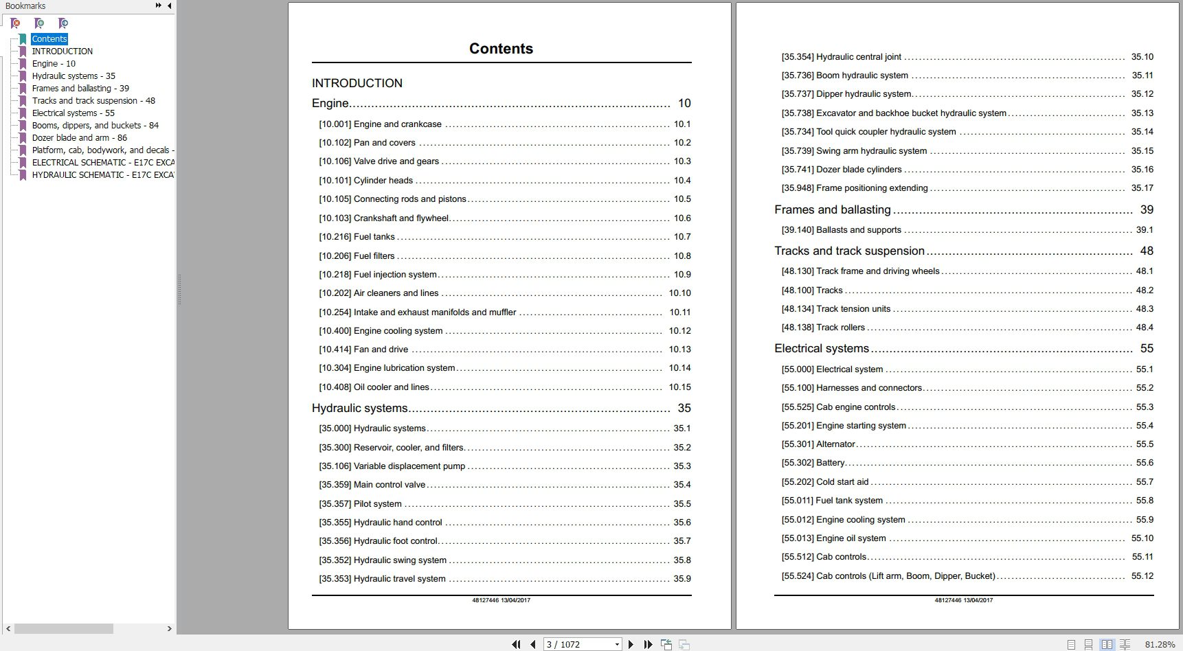 New Holland Mini Excavator E17C Service Manual48127446 2