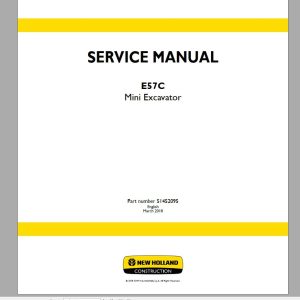 New Holland Mini Excavator E57C Service Manual551452095 1