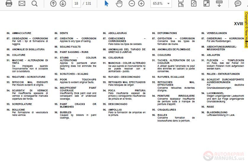 New Holland W110B Rate Time Manual 3