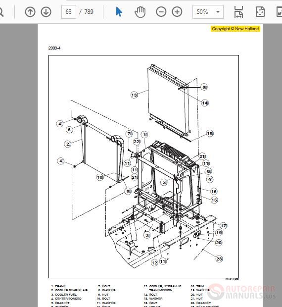 New Holland W270B Workshop Manual 2