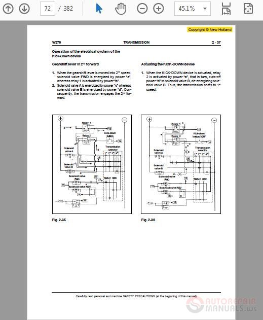 New Holland W270 Workshop Manual 3