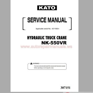 Service manual Kato NK550VR Hydraulic Truck Crane1