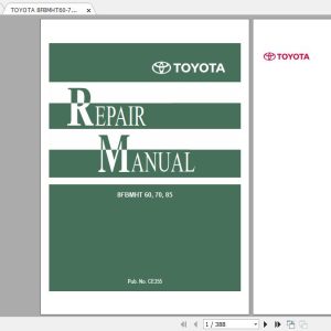 TOYOTA 8FBMHT60 70 85 PubCE355 Repair Manual 1