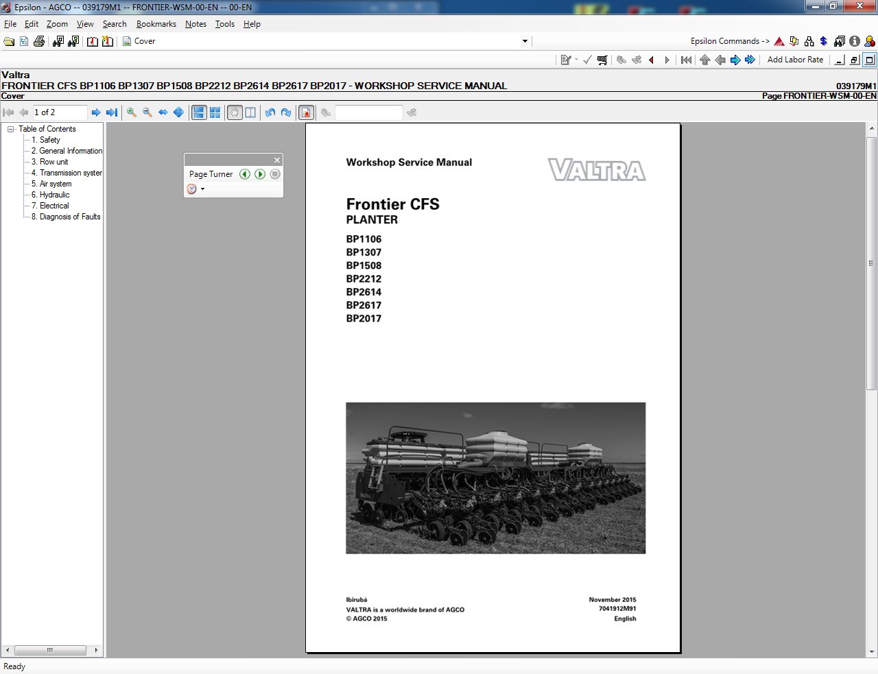 Valtra SA AG South America 112019 Part Book Workshop Service Manuals 5