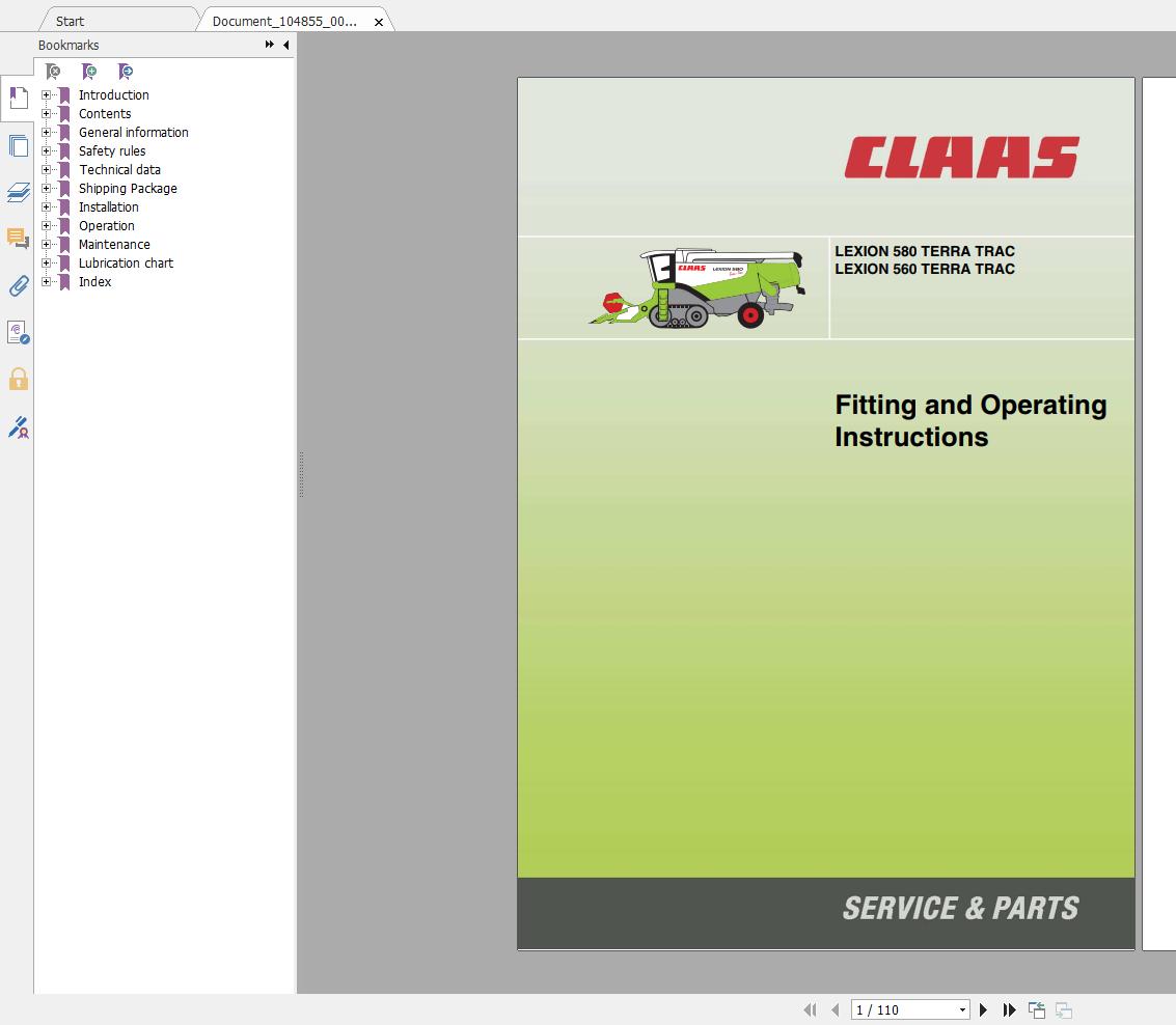 CLAAS WebTIC Offline 032020 Repair and Service Documentation5