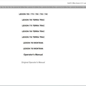 CLAAS WebTIC Offline 032020 Repair and Service Documentation6