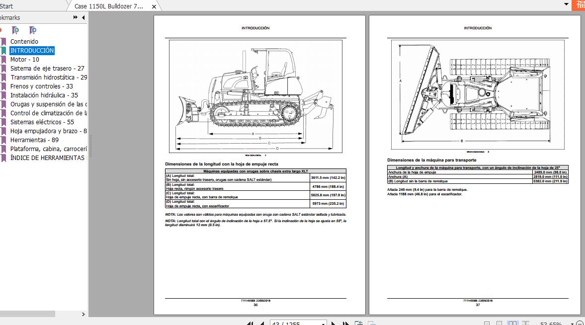 Case 1150L Bulldozer 71114558B Service ManualES2018 2