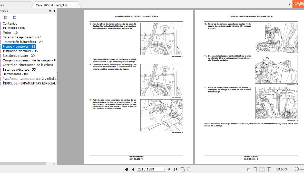 Case 2050M Tier23 Bulldozer 48037322 Service ManualES2017 2