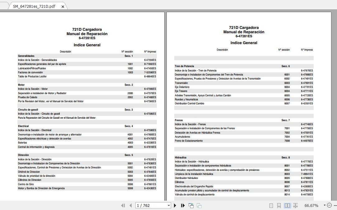 Case 721D Wheel Loaders 6 47281ES Service Manual Schematics 1