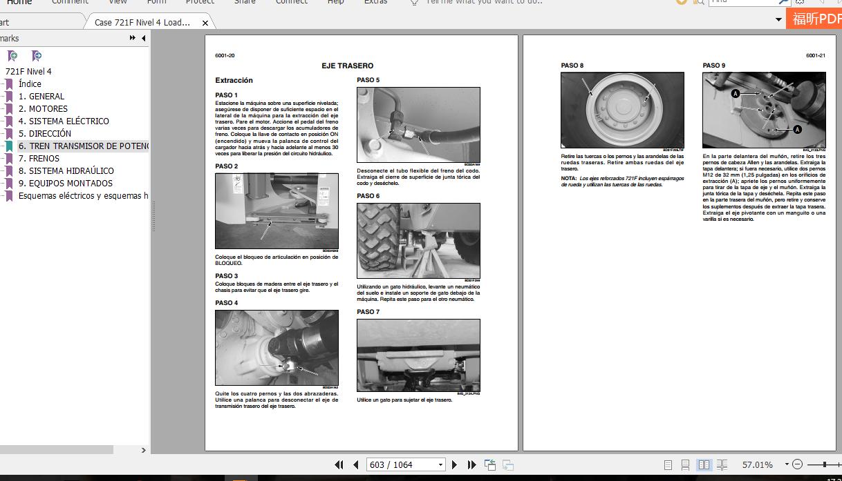 Case 721F Nivel 4 Loaders 84527025ES Repair Manual 2