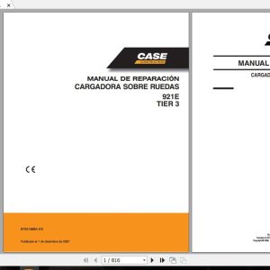 Case 921E Loaders 87551888AES Repair Manual 1