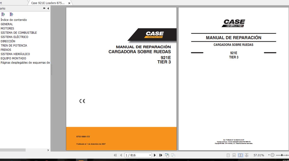 Case 921E Loaders 87551888AES Repair Manual 1