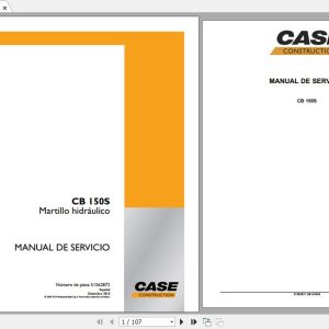 Case CB150S Hydraulic Hammers 51562872 Service Manual 1