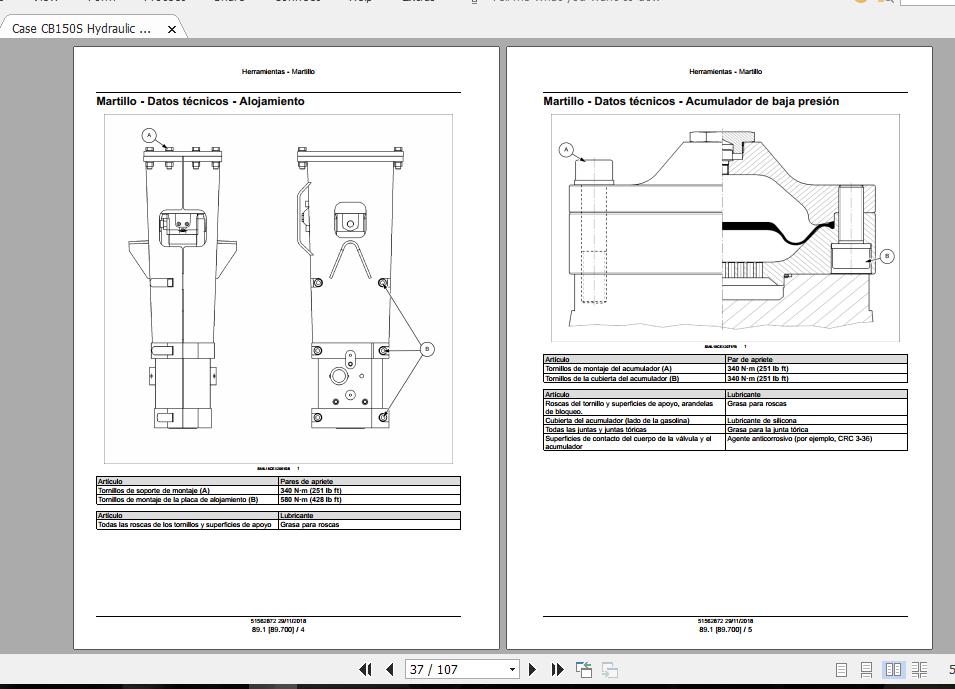 Case CB150S Hydraulic Hammers 51562872 Service Manual 2