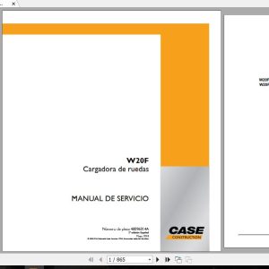 Case W20F 48096014A Service ManualES2018 1