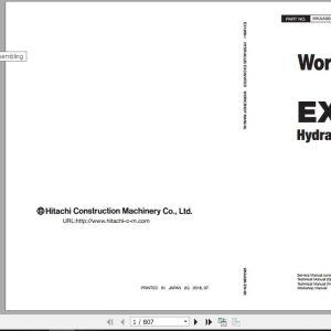 Hitachi Hydraulic Excavator EX1200 7 Full ManualsEN 1