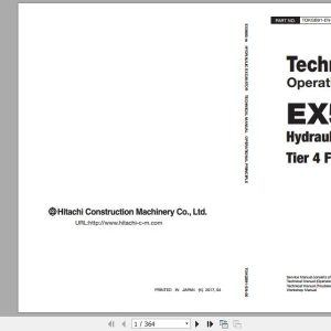 Hitachi Hydraulic Excavator EX5600 7B Full ManualsEN 1