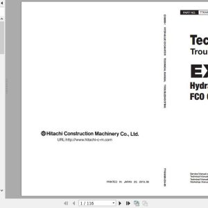 Hitachi Hydraulic Excavator EX8000 7 Full ManualsEN 1