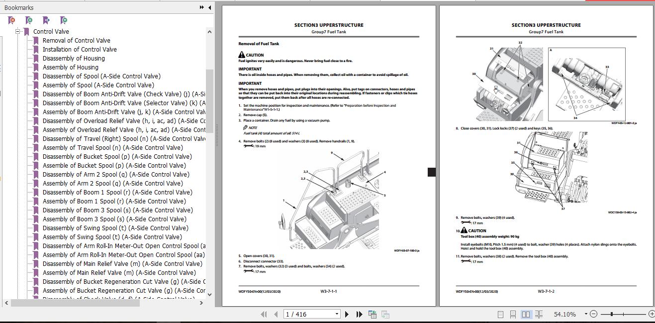 Hitachi Hydraulic Excavator ZX250 7 Full ManualsEN 1