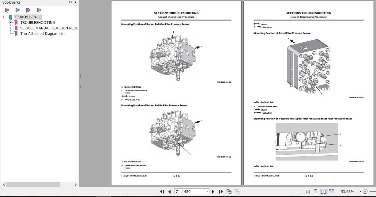 Hitachi Hydraulic Excavator ZX490 7 Full ManualsEN 6