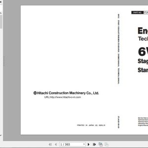 Hitachi Hydraulic Excavator ZX690 7 Full ManualsEN 1