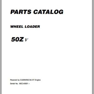 Kawasaki Wheel Loader 50ZV Full ManualsEN 1